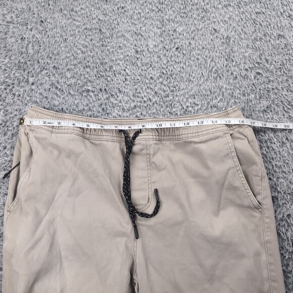 RSQ Pants Men Large Beige Pull On Jogger Skinny Slim Casual Skate Surf Normcore - Picture 6 of 10